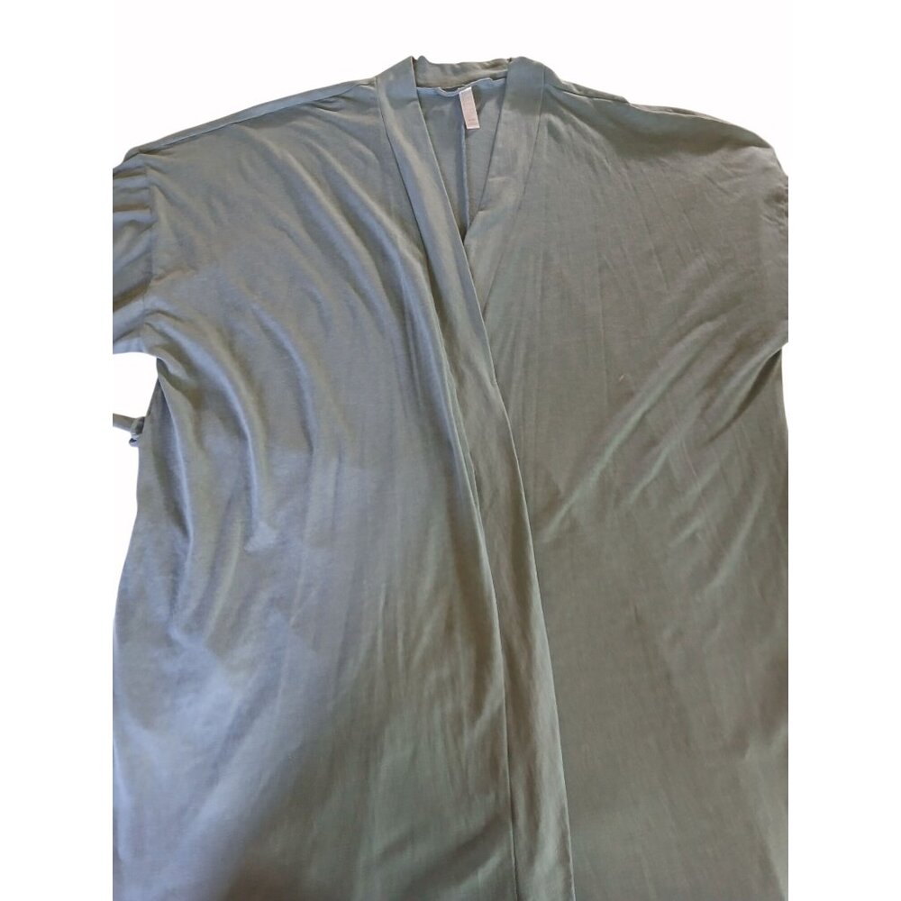 Cacique Sleep Womens Blue Kimono Robe With Lace Trim Adjustable Waist Tie Size 2 - Picture 8 of 16